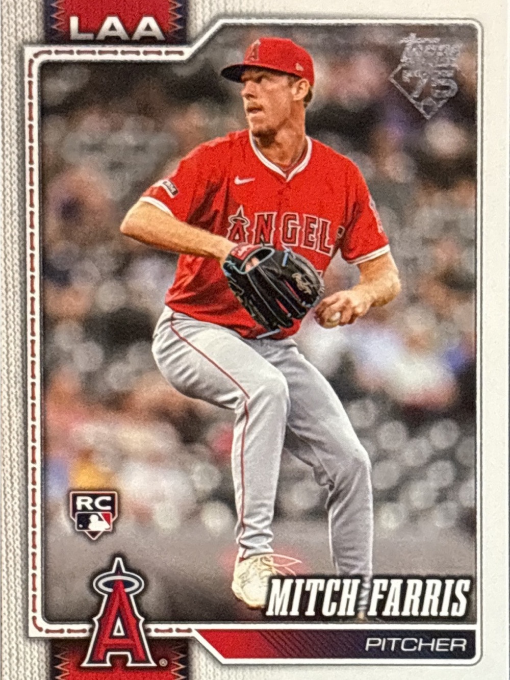 Topps Angels Mitch Farris Rookie Baseball Trading Card - Picture 1 of 2